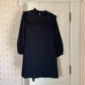 Madewell Black Eyelet Dress